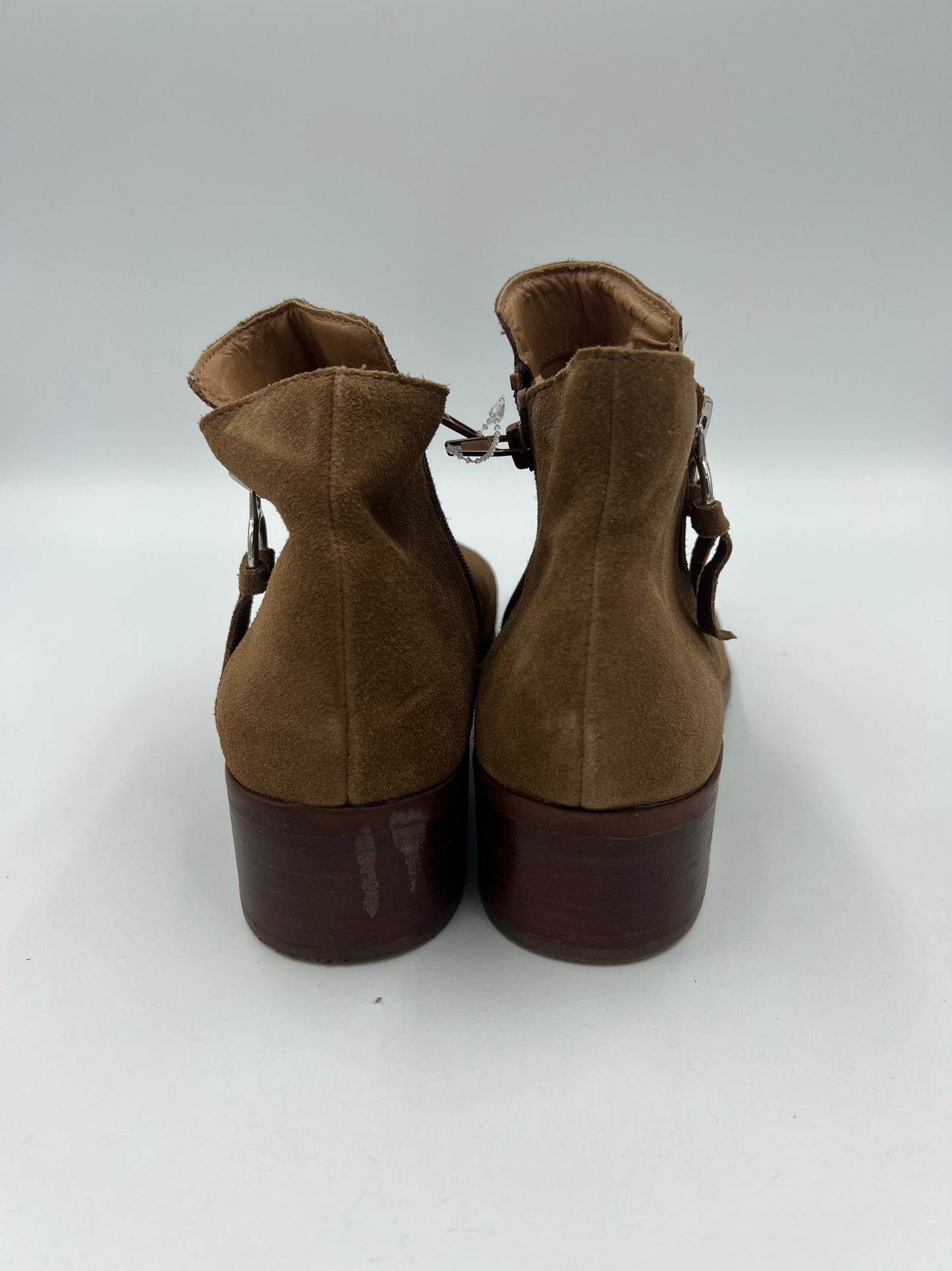 Boots Ankle Heels By Steve Madden In Brown, Size: 8.5