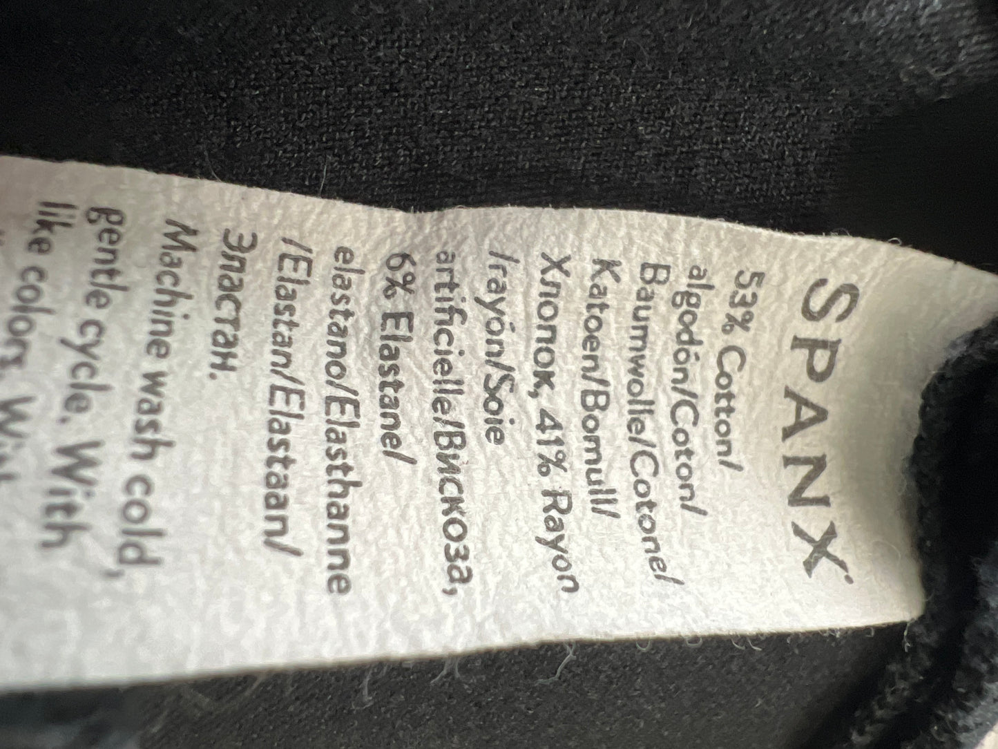 Black Pants Designer Spanx, Size L