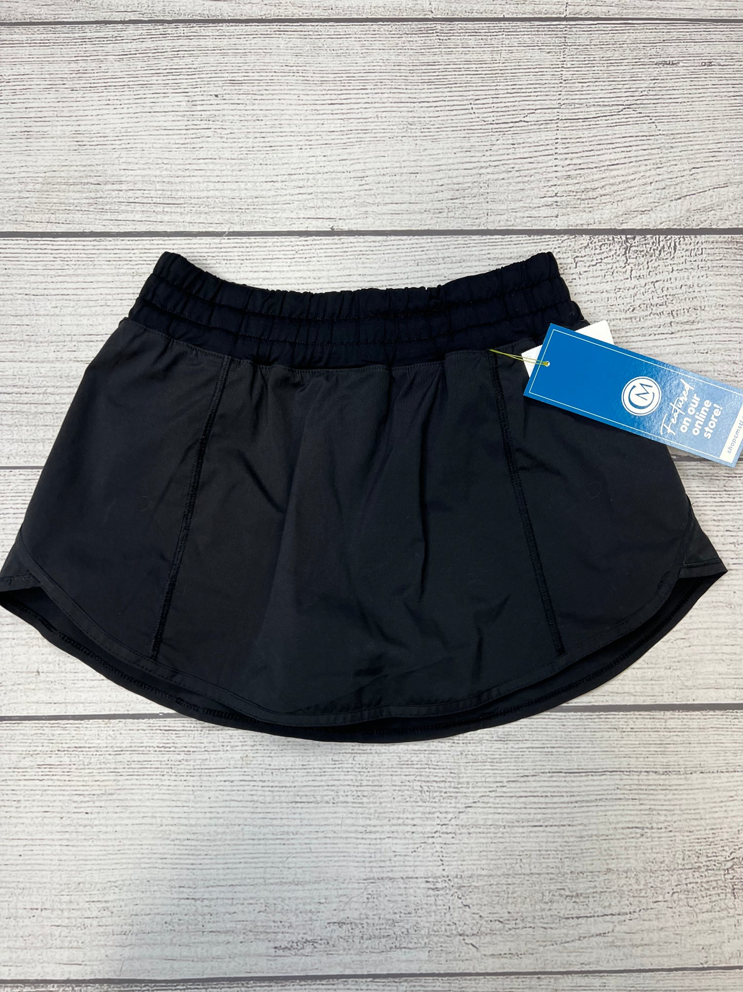 Black Athletic Skirt Skort Lululemon, Size S