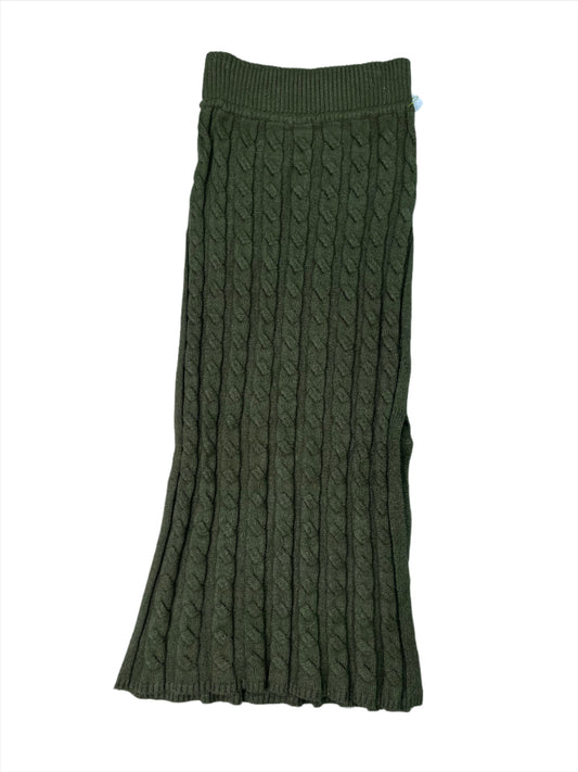 Green Sweater Skirt Maxi Wild Fern, Size S