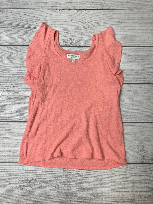 Pink Top Short Sleeve Madewell, Size Xs
