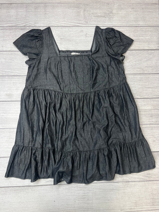 Denim Dress Casual Short Terra & Sky, Size 2x