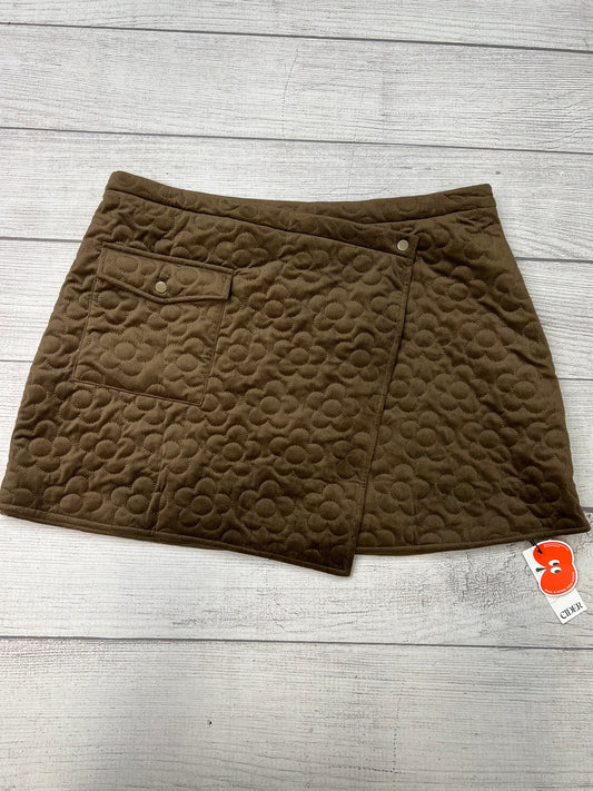 Skirt Mini & Short By Cider In Brown, Size: 2x