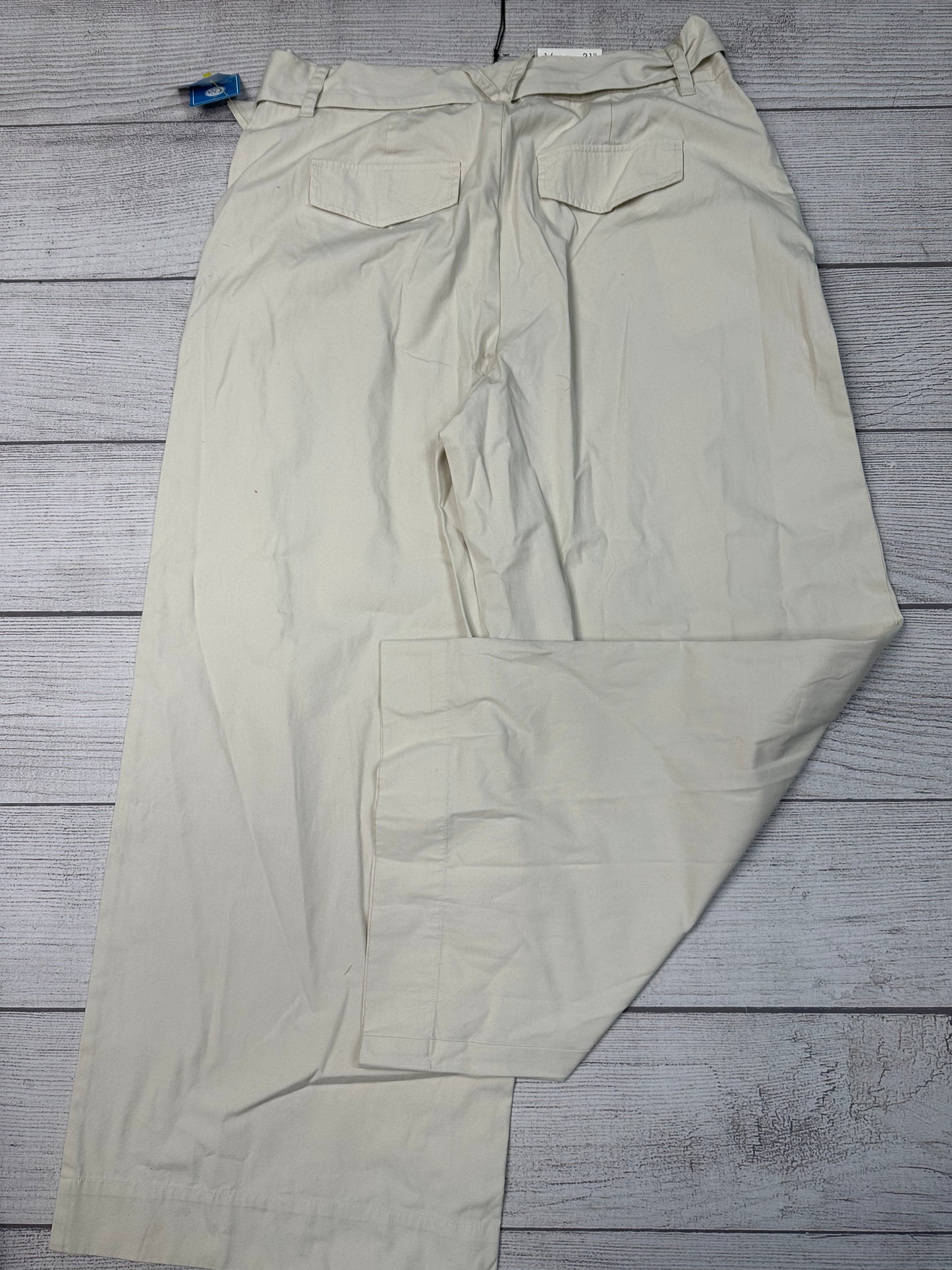 Pants Ankle By Who What Wear In Cream, Size: 16