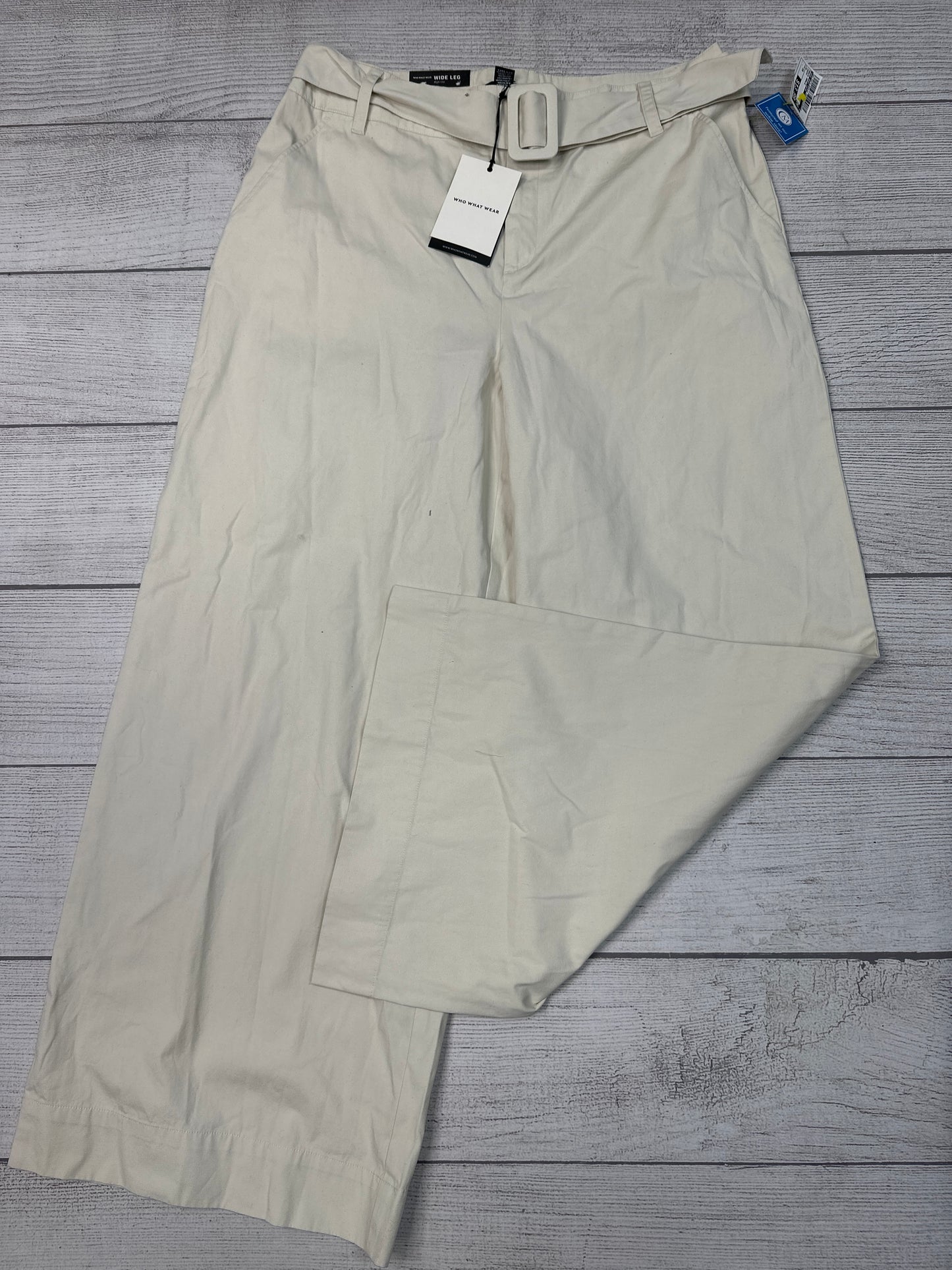 Pants Ankle By Who What Wear In Cream, Size: 16