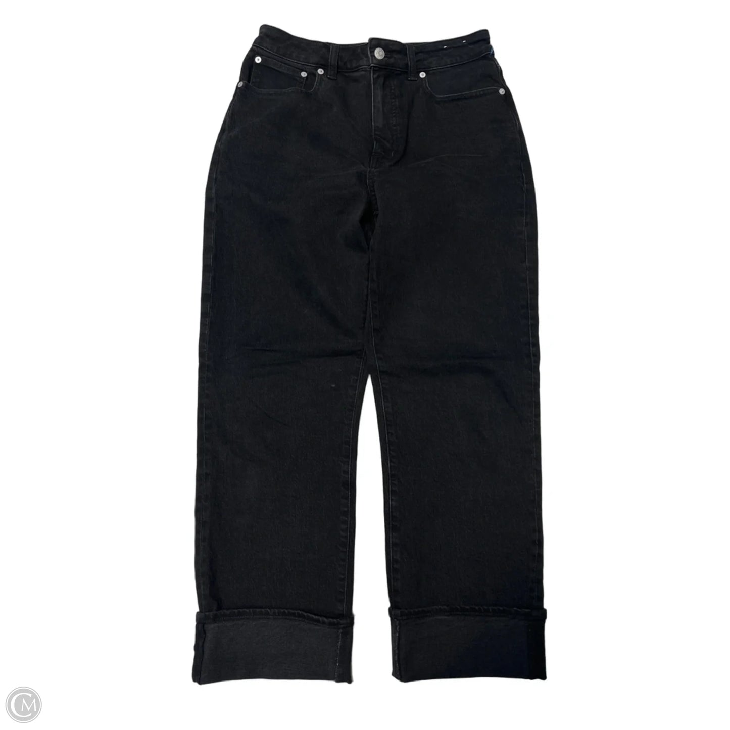 Jeans Straight By Madewell In Black, Size: 6