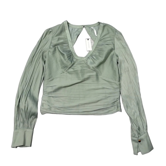 New! Top Long Sleeve By Anthropologie In Green, Size: M