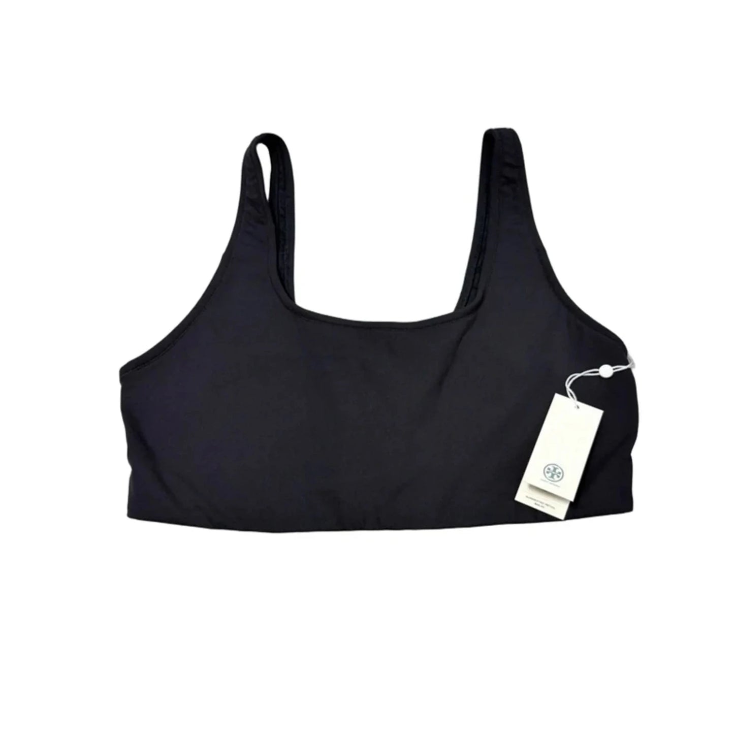 New! Compression Scoop Bra By Tory Burch In Black, Size: Xl