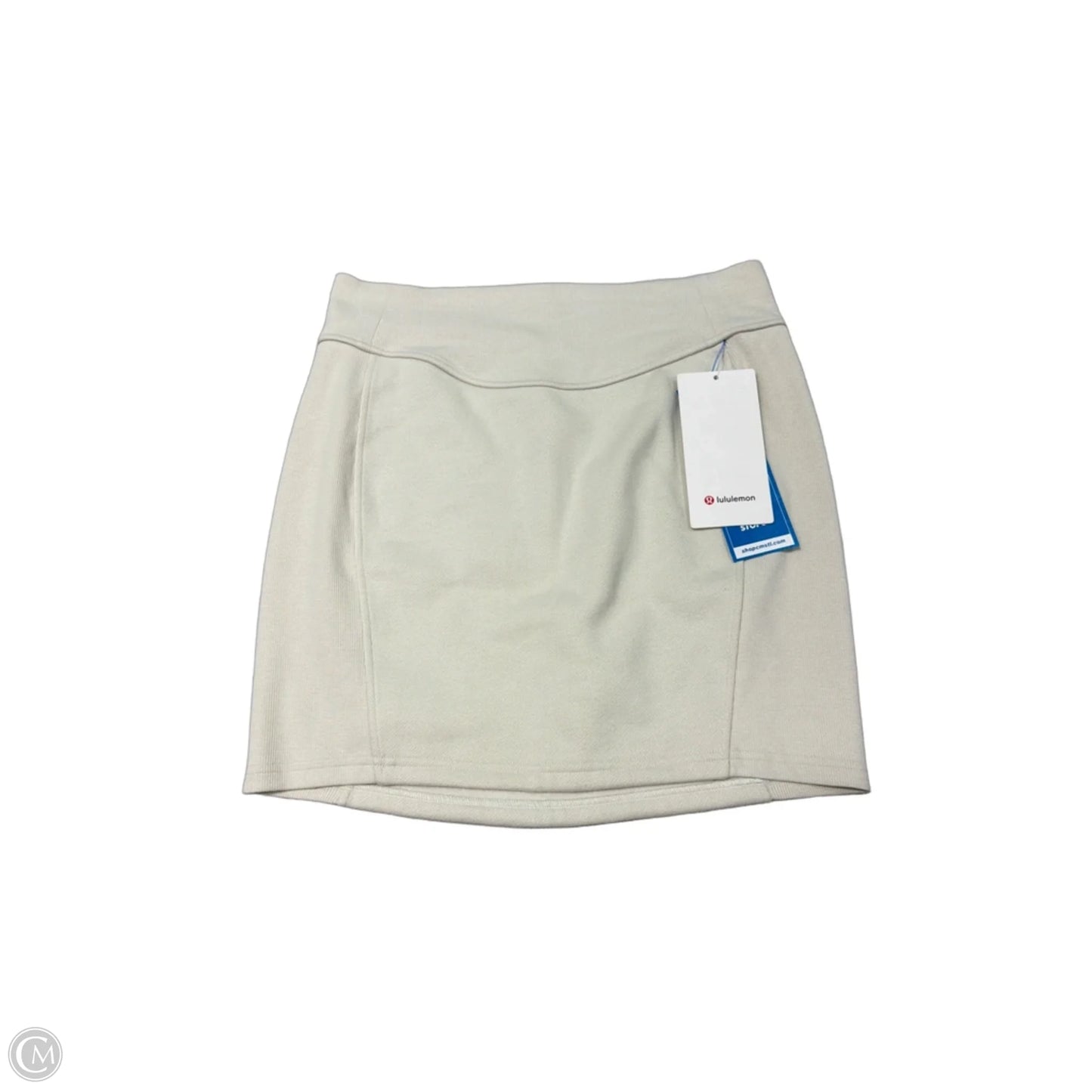 New! Scuba High-Rise Mini Skirt By Lululemon In Cream, Size: M