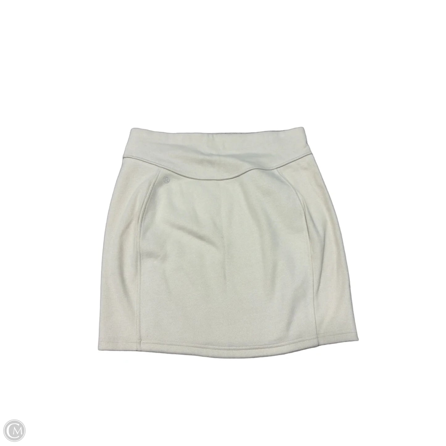 New! Scuba High-Rise Mini Skirt By Lululemon In Cream, Size: M