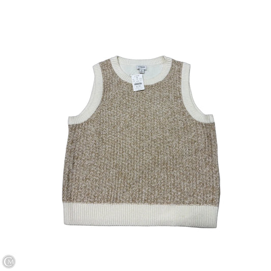 New! Vest Sweater By J. Crew In Beige, Size: S