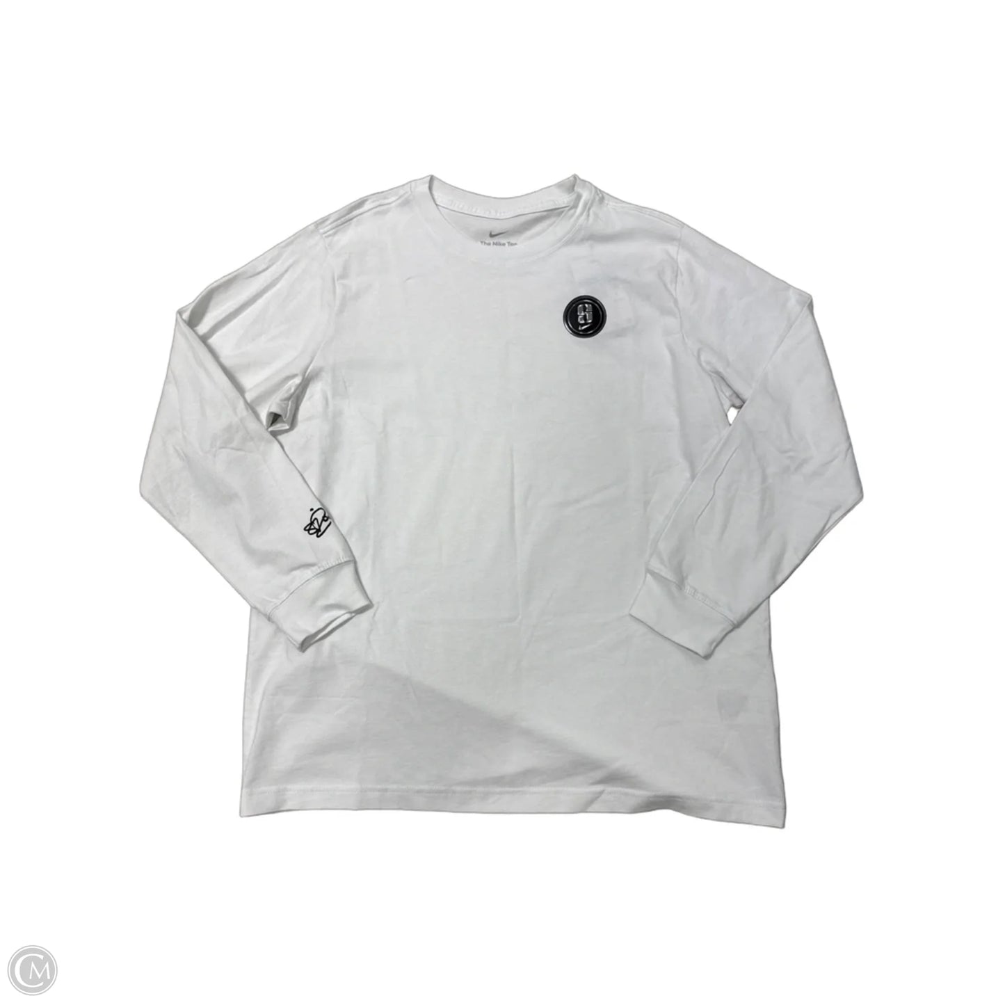 New! Top Long Sleeve By Nike In White, Size: M