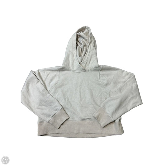 Athletic Sweatshirt Hoodie By Lululemon In Beige, Size: M