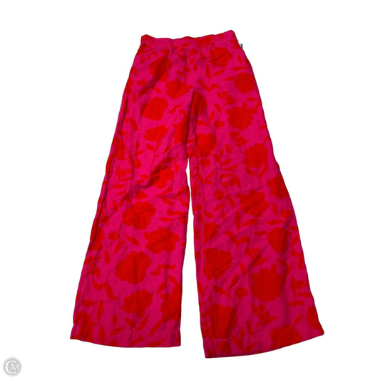 Pants Designer By Kate Spade In Orange & Pink, Size: S