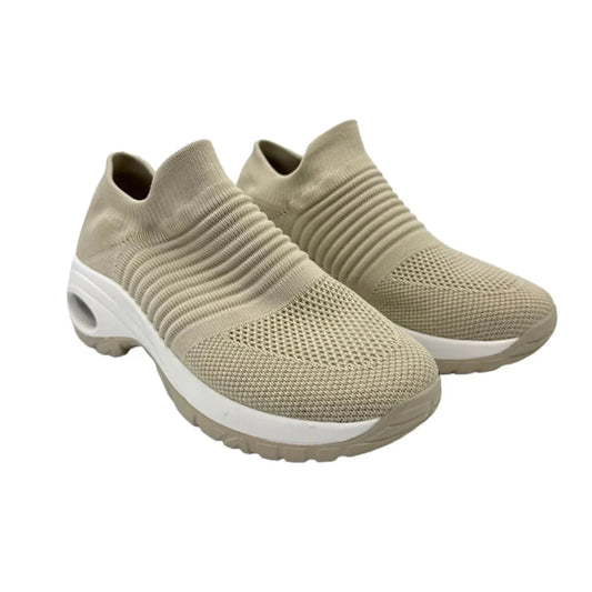 Shoes Athletic By Cushionaire In Beige, Size: 7