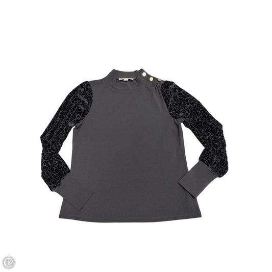 Top Long Sleeve By Michael By Michael Kors In Black & Gold, Size: S