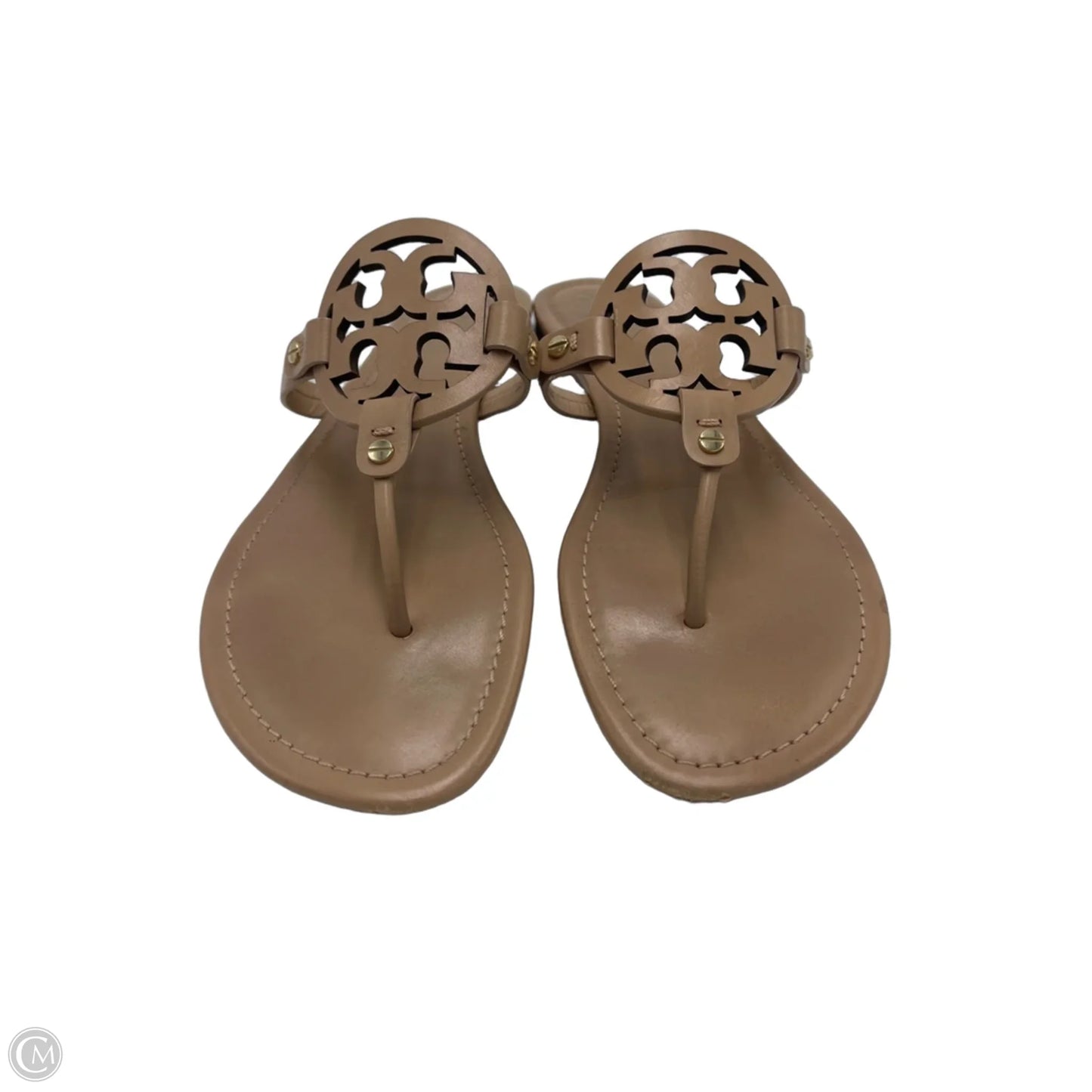Tory Burch Miller Designer Sandals In Tan, Size: 13