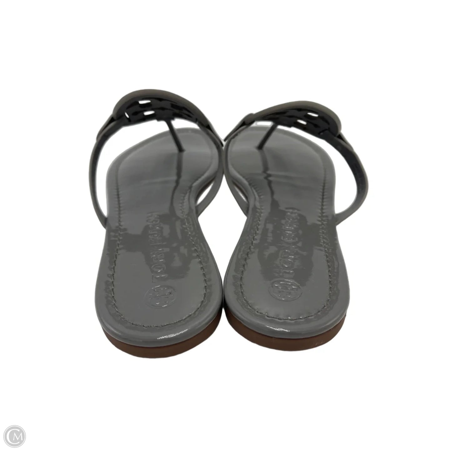 Tory Burch Miller Designer Sandals In Grey, Size: 13