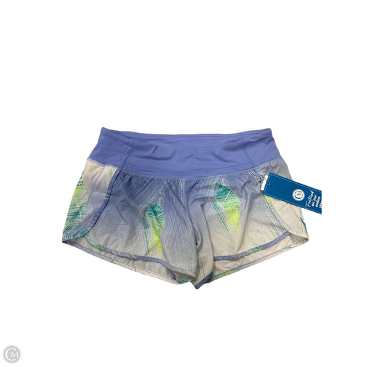 Athletic Shorts By Lululemon In Green & Purple, Size: M/8