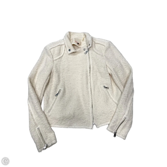 Jacket Moto By Rebecca Taylor In Cream, Size: M