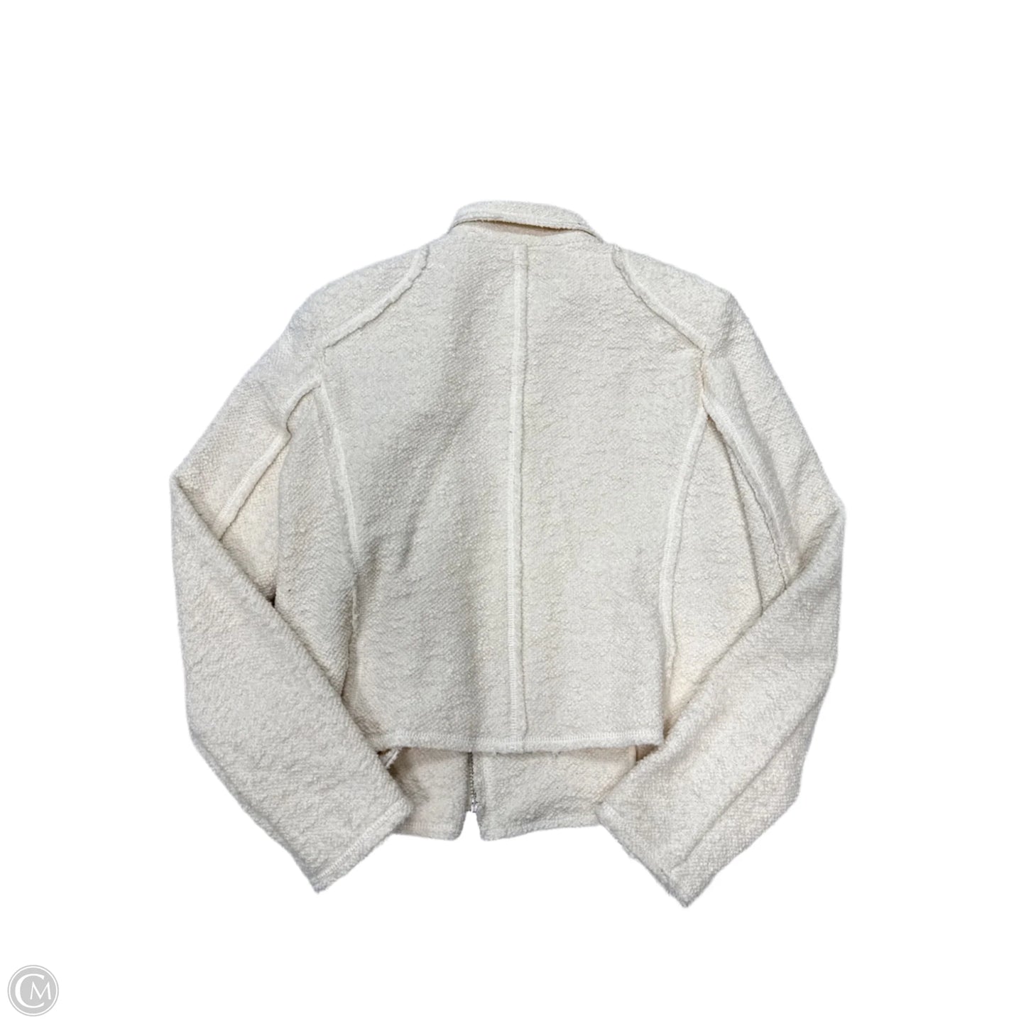 Jacket Moto By Rebecca Taylor In Cream, Size: M