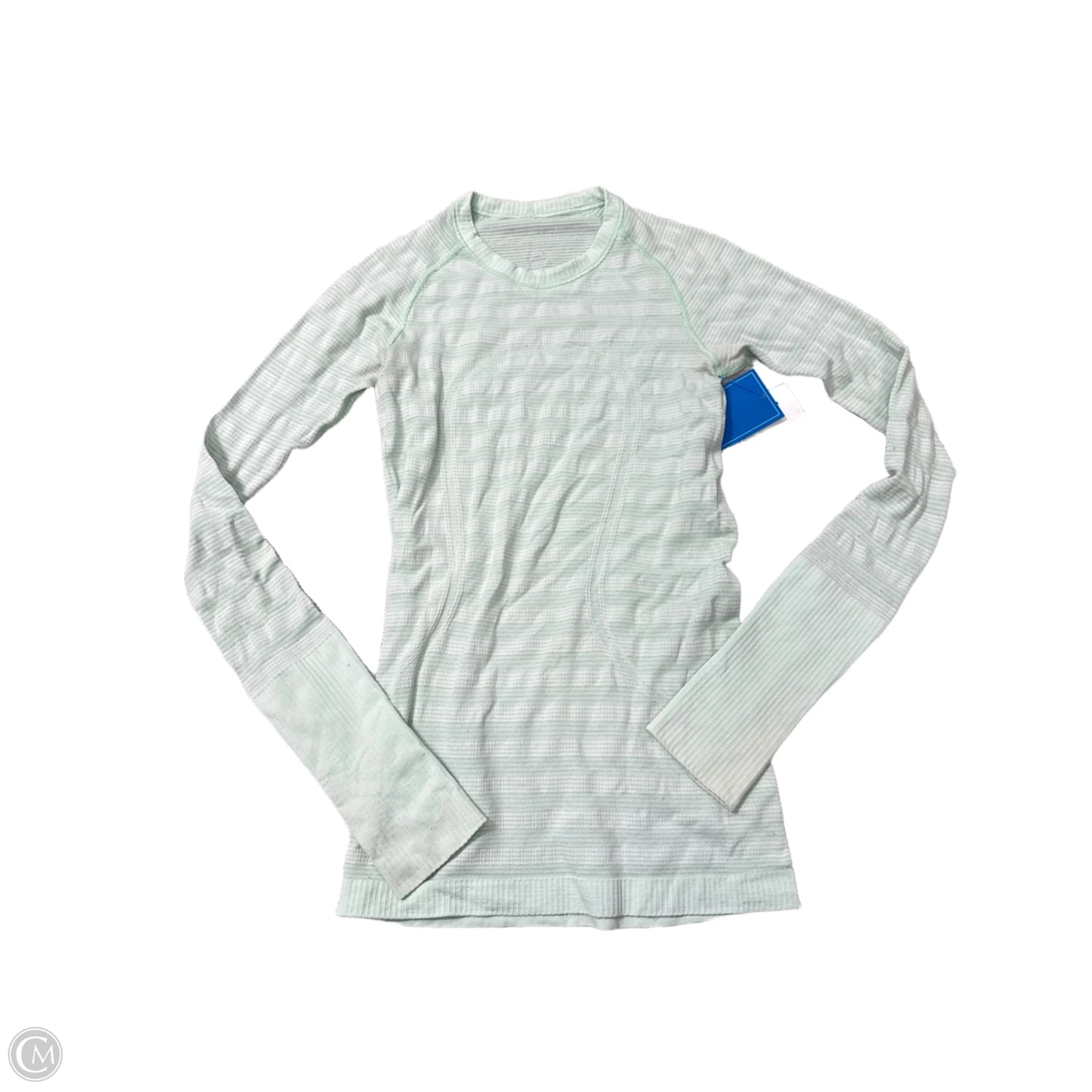 Athletic Top Long Sleeve Crewneck By Lululemon In Green, Size: S