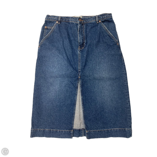 Skirt Midi By Free People In Blue Denim, Size: 12