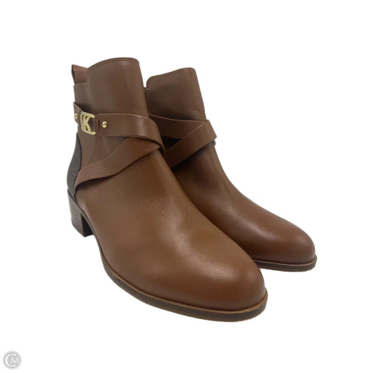 Boots Designer By Michael Kors In Brown, Size: 7.5