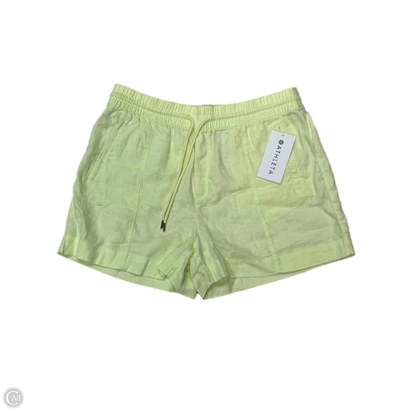 Athletic Shorts By Athleta In Yellow, Size: Xl