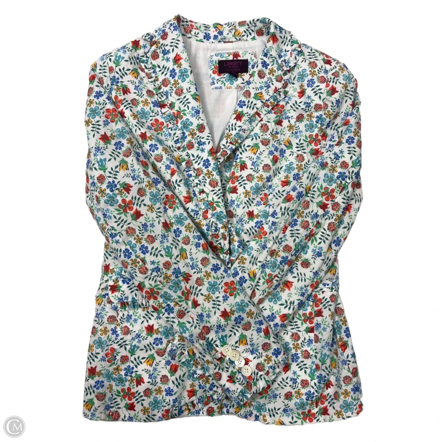 Blazer By J. Crew In Floral Print, Size: Xs