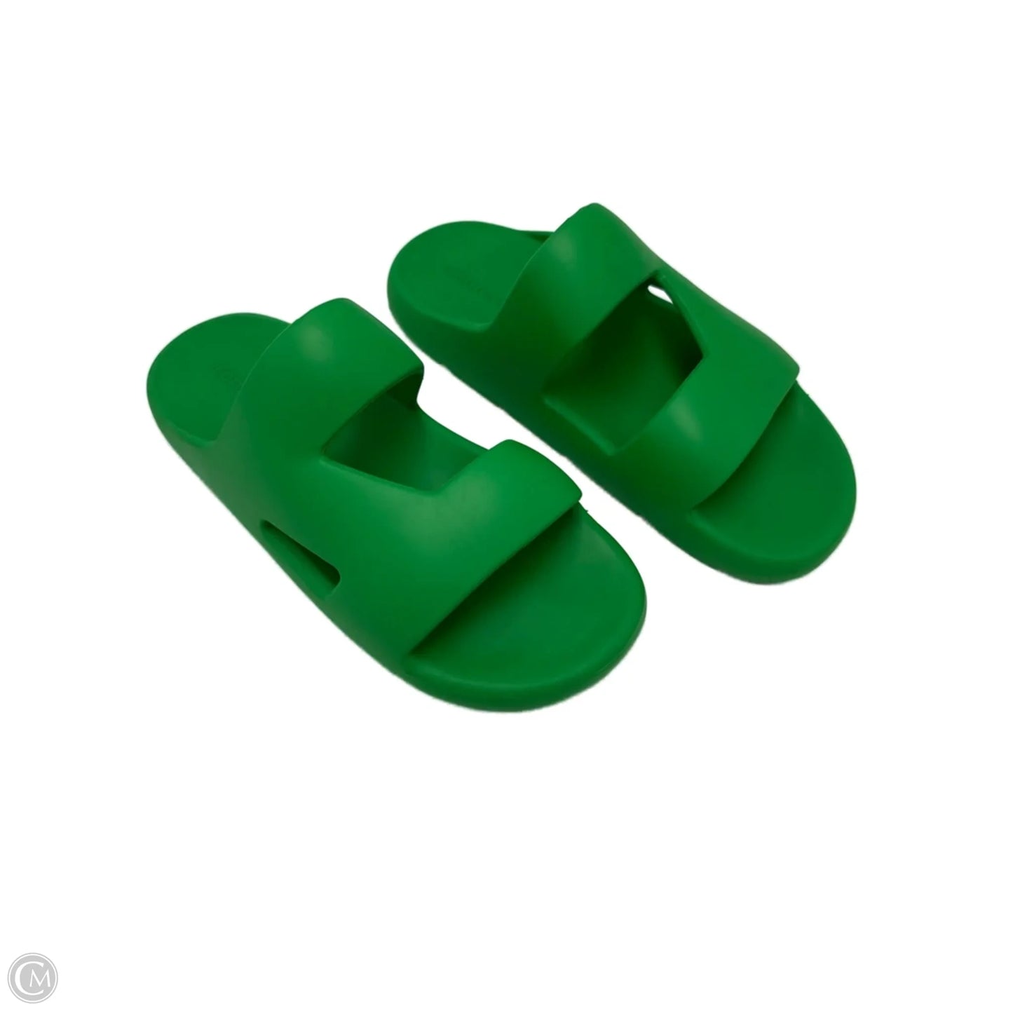 Sandals Luxury Designer By Bottega Veneta In Green, Size: 12