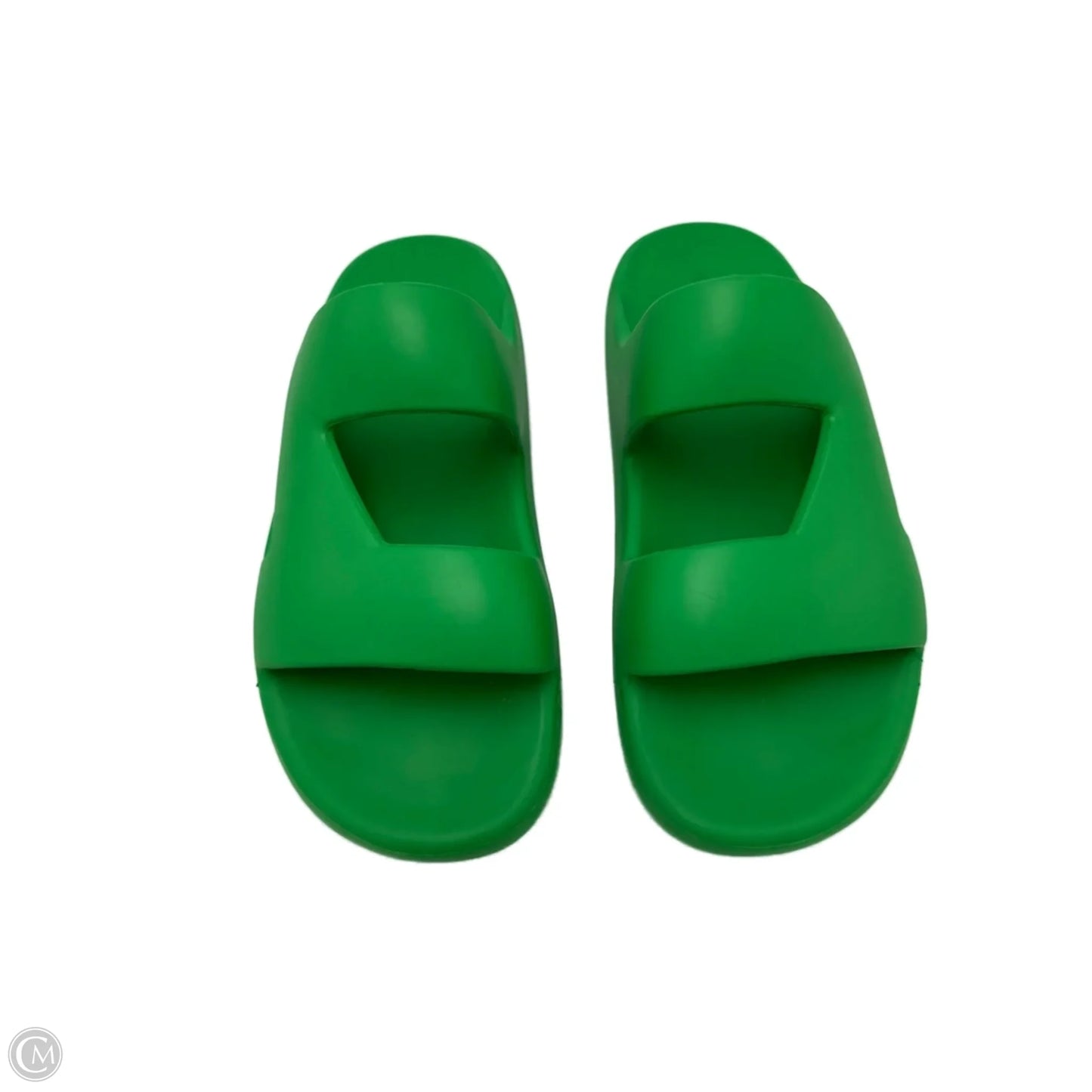 Sandals Luxury Designer By Bottega Veneta In Green, Size: 12