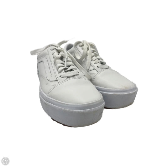 Shoes Sneakers By Vans In White, Size: 8