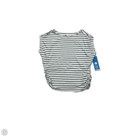 Top Short Sleeve By Maeve In Striped Pattern, Size: 1x