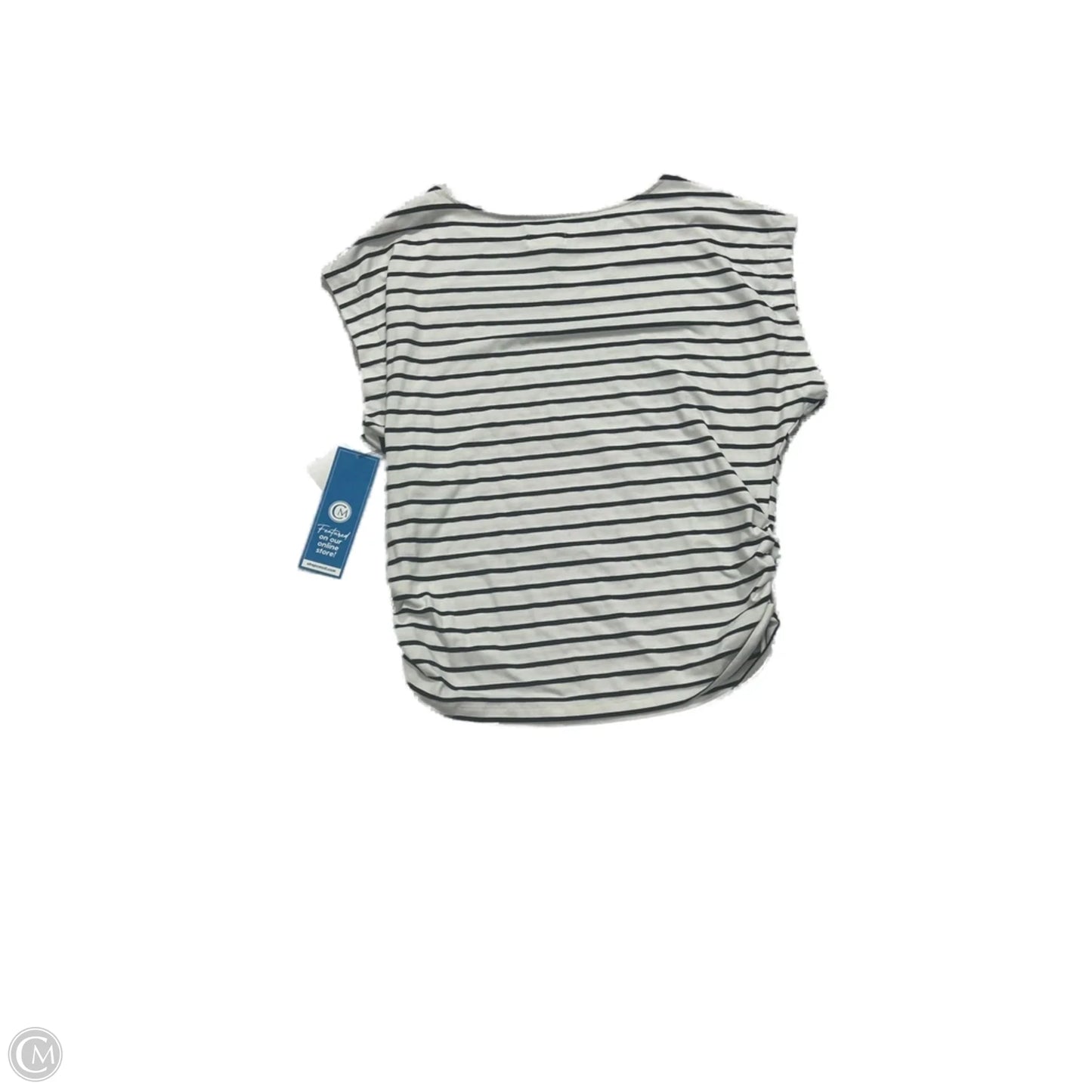 Top Short Sleeve By Maeve In Striped Pattern, Size: 1x