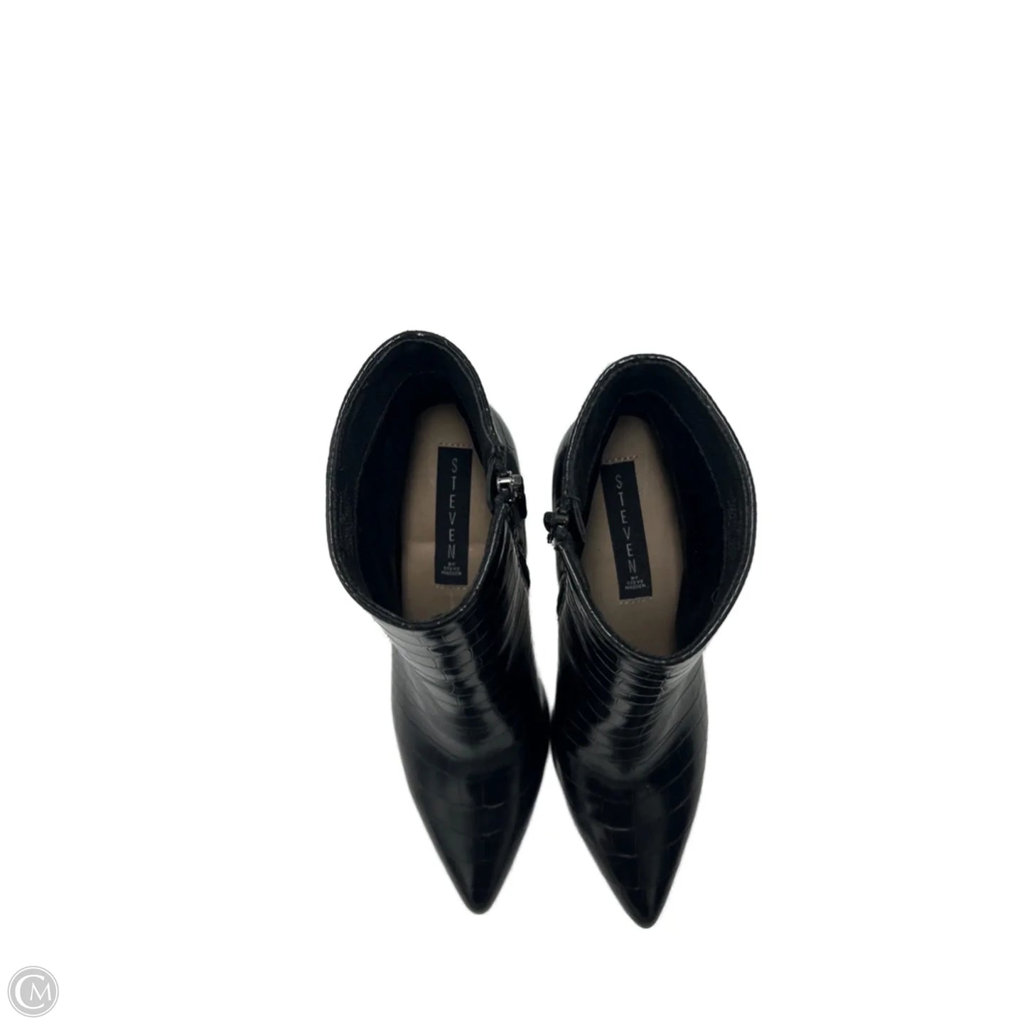 Boots Ankle Heels By Steve Madden In Black, Size: 8