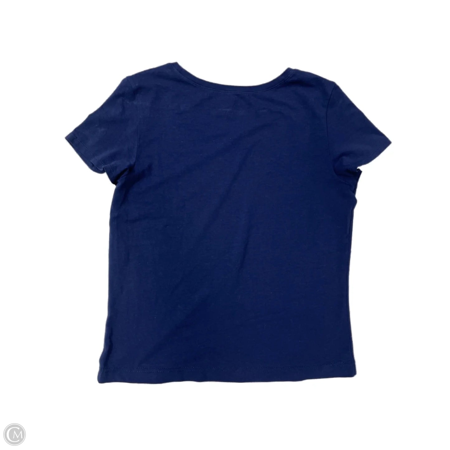 Top Short Sleeve Designer By Lilly Pulitzer In Navy, Size: M
