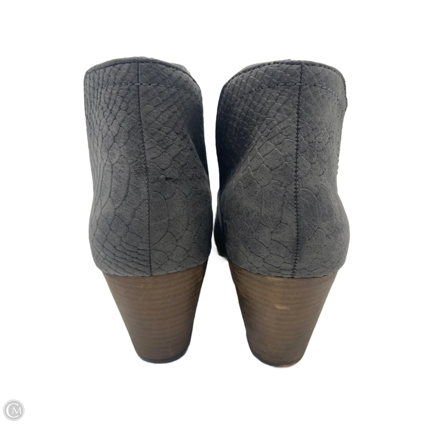 Boots Ankle Heels By Boutique + In Grey, Size: 9