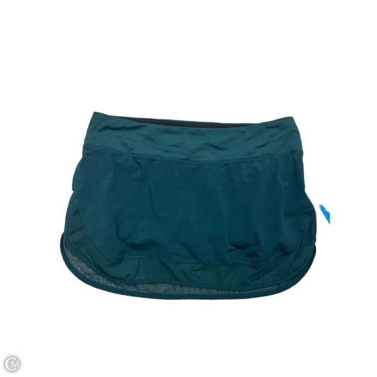 Athletic Skort By Lululemon In Green, Size: M