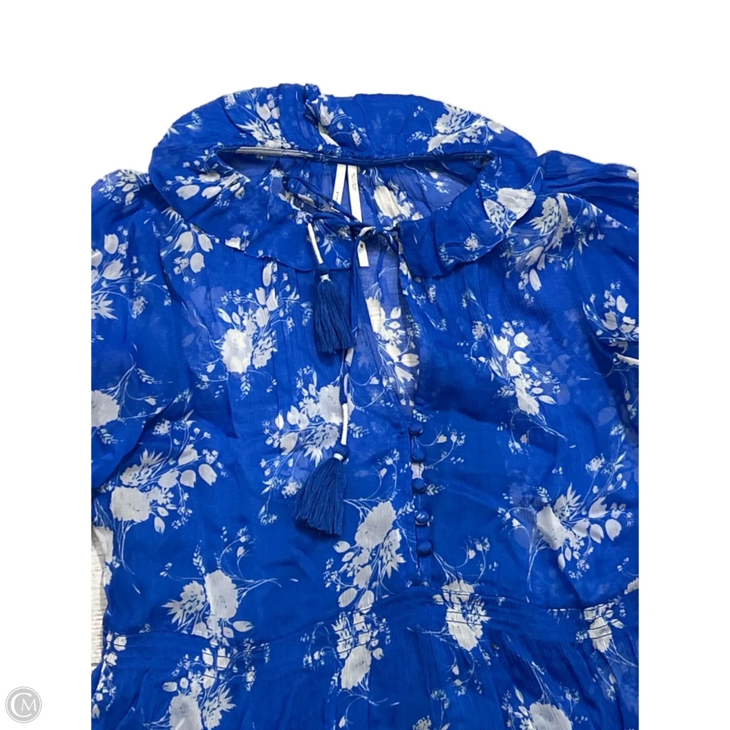Dress Casual Maxi By Anthropologie In Blue, Size: Xs