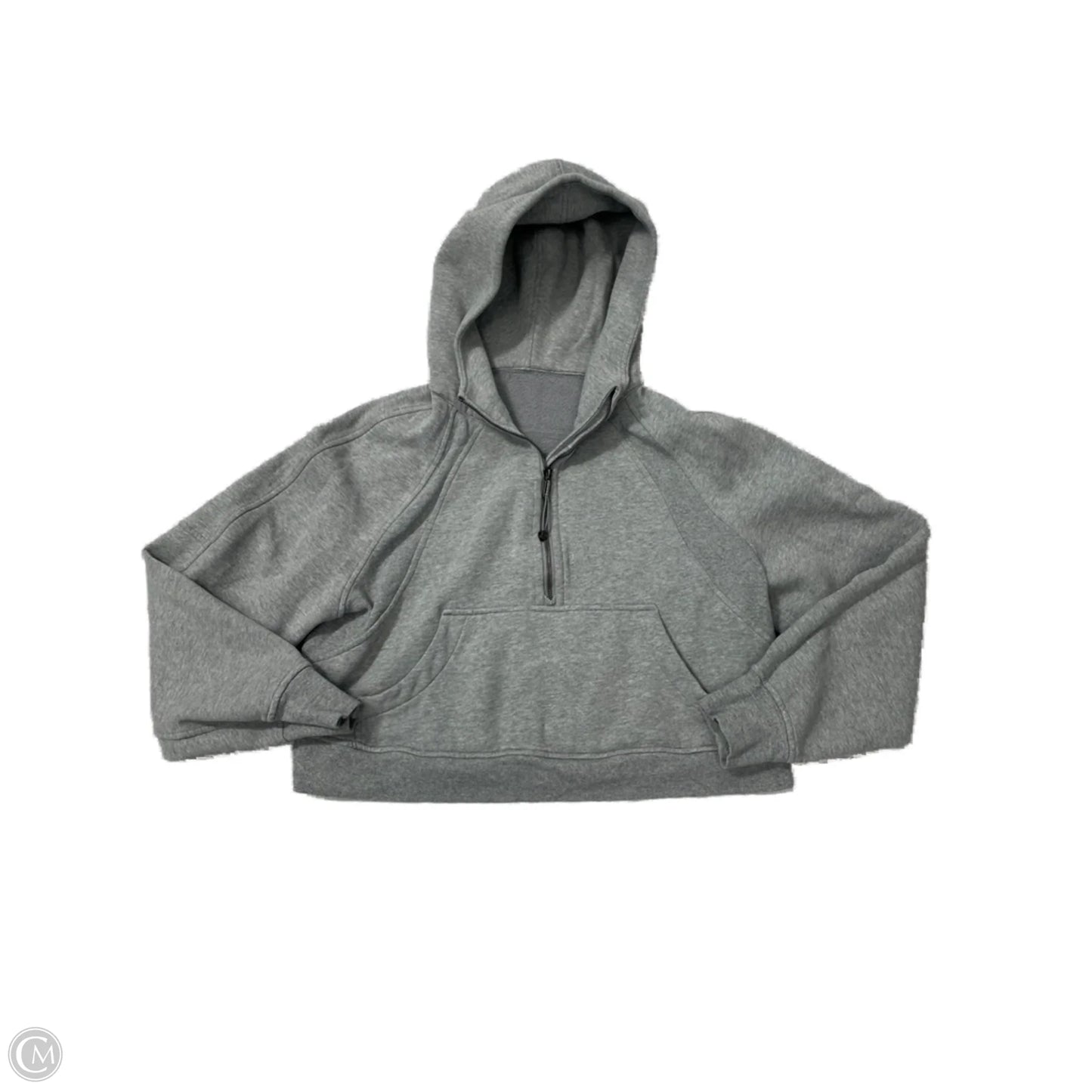 Athletic Sweatshirt Crewneck By Lululemon In Grey, Size: M
