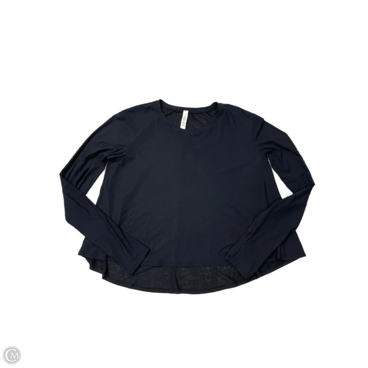 Athletic Top Long Sleeve Crewneck By Lululemon In Black, Size: S