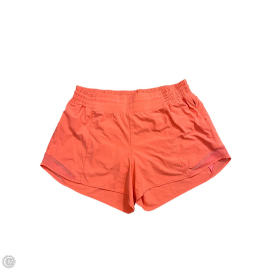Athletic Shorts By Lululemon In Coral, Size: 14