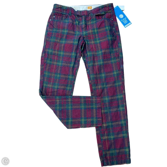 Pants Corduroy By Pilcro In Green & Red, Size: 6