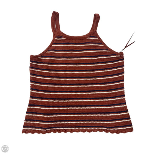 Top Sleeveless By Cloud Chaser In Blue & Brown, Size: Xl