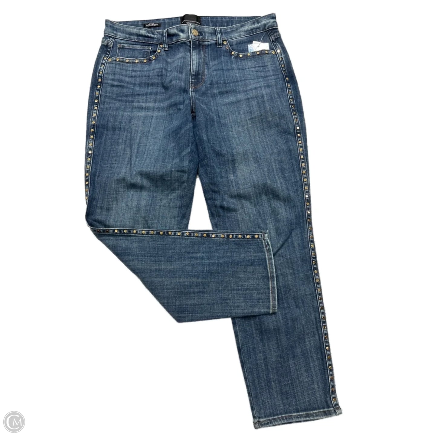 Jeans Straight By White House Black Market In Blue Denim, Size: 10