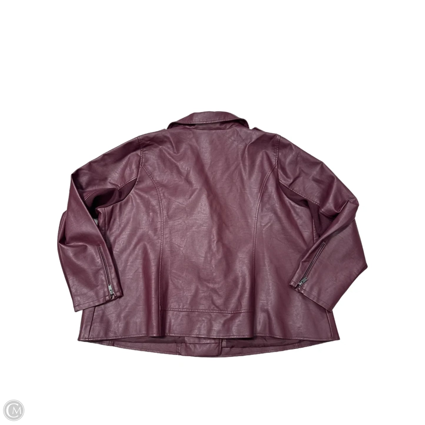 Jacket Moto By Lane Bryant In Purple, Size: 3x