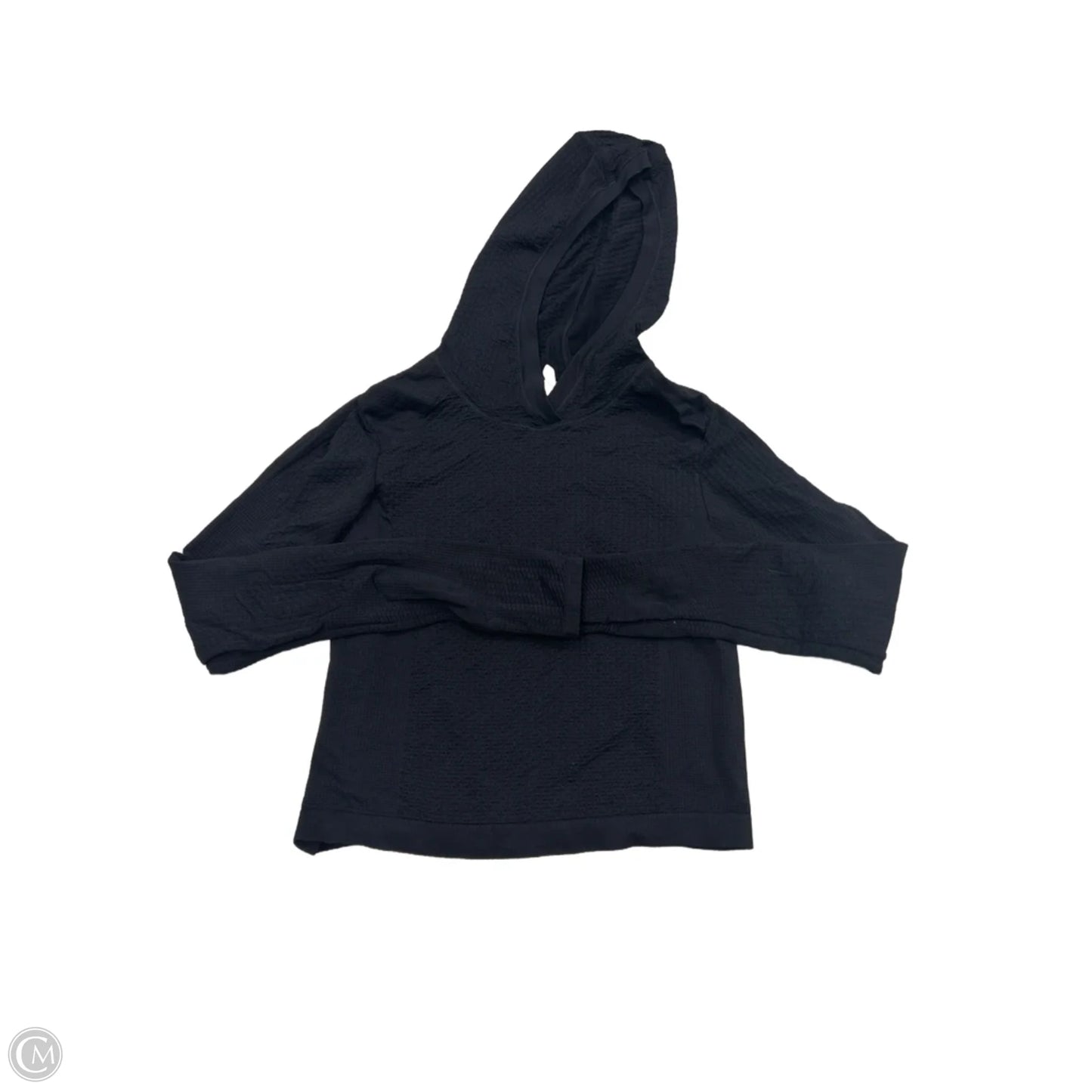 Athletic Top Long Sleeve Hoodie By Athleta In Black, Size: M
