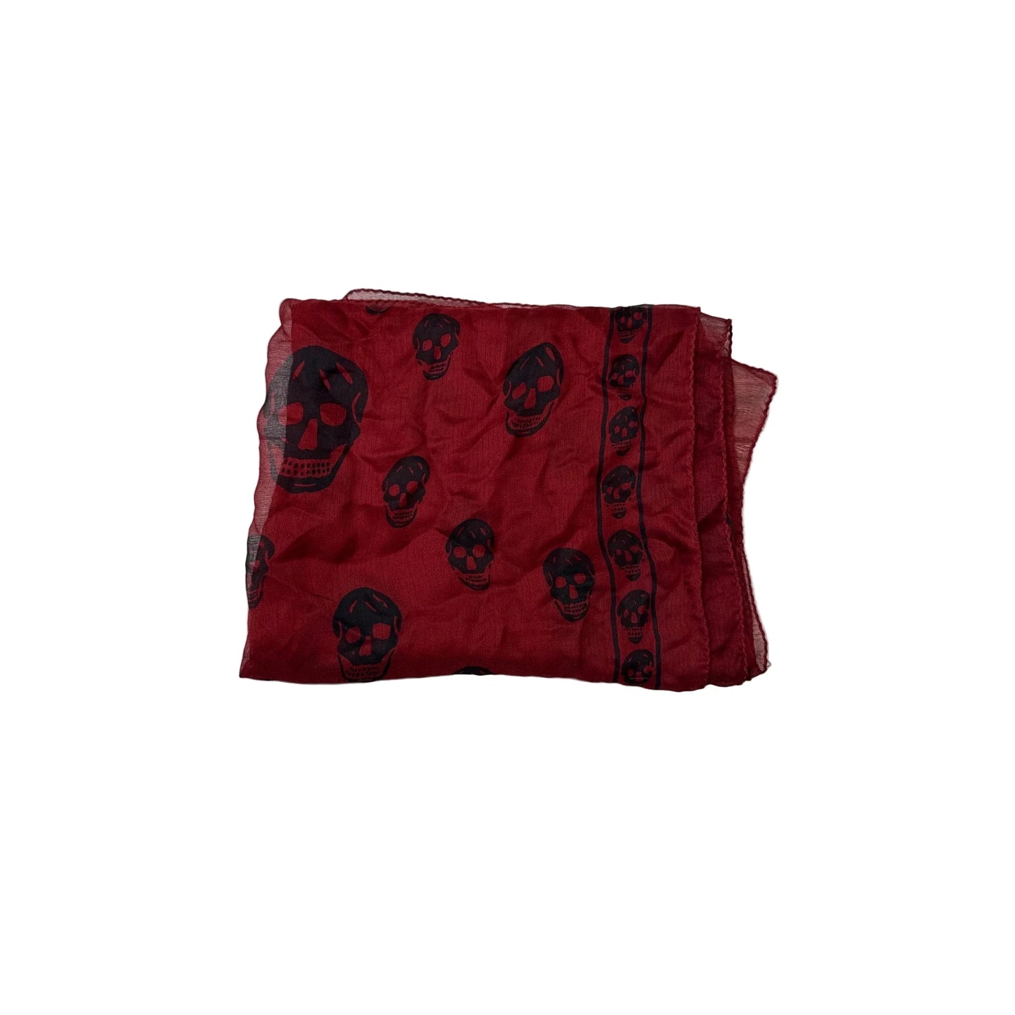 Alexander McQueen Skull Foulard Luxury Designer Scarf