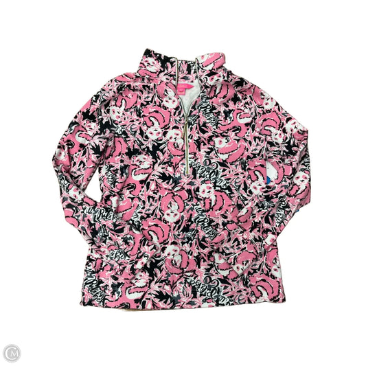 Jacket Designer By Lilly Pulitzer In Black & Pink, Size: Xs